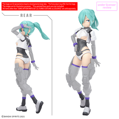 BANDAI HOBBY 30MS OPTION PARTS SET 22 (TURBO COSTUME α) ［COLOR B］