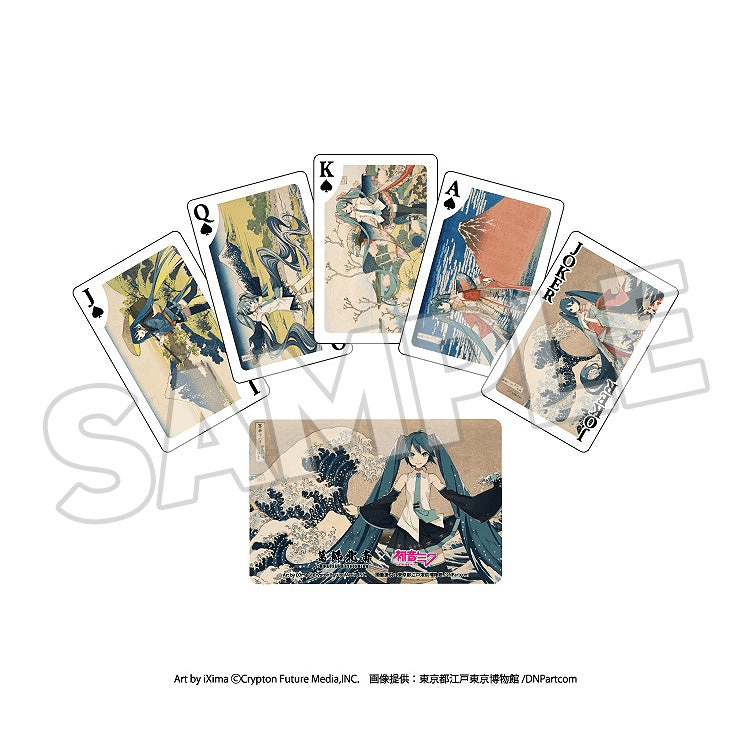 Katsushika Hokusai x Hatsune Miku Playing Cards