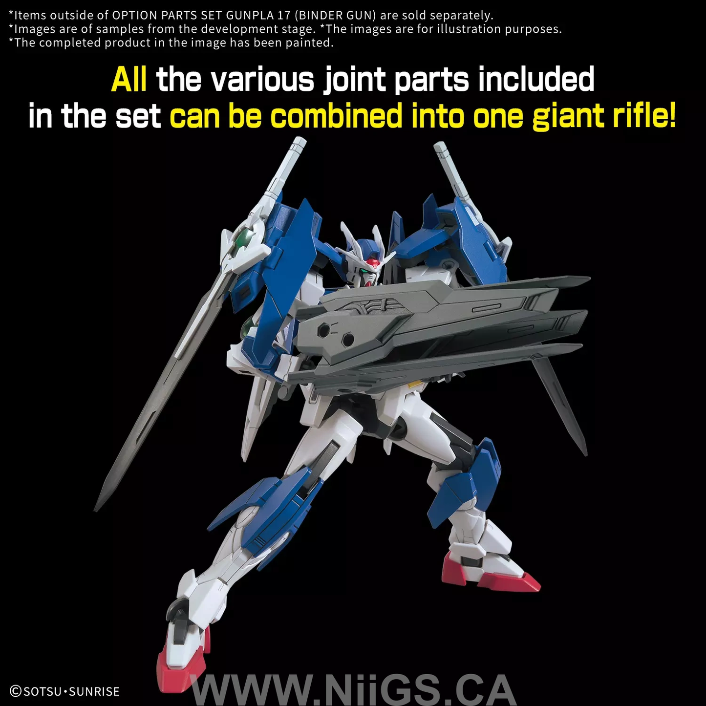 BANDAI HOBBY OPTION PARTS SET GUNPLA 17 （BINDER GUN）