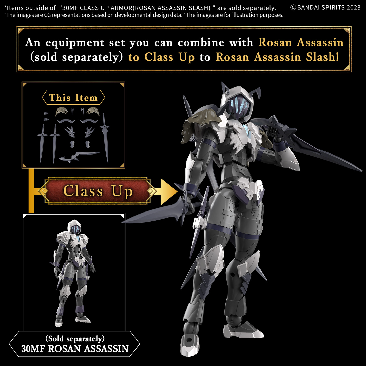 BANDAI HOBBY 30MF CLASS UP ARMOR(ROSAN ASSASSIN SLASH)