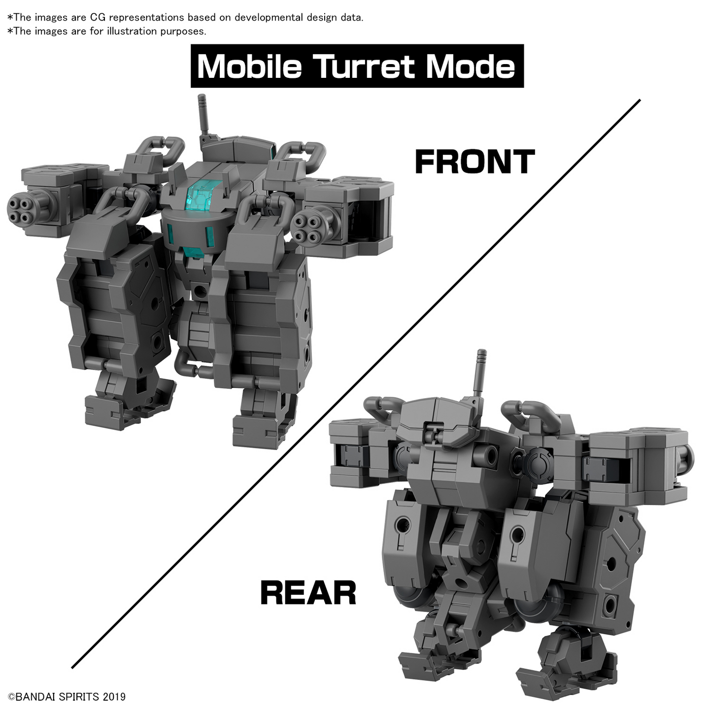 BANDAI Hobby 30MM 1/144 Extended Armament Vehicle (SMART TRANSFORMABLE MACHINE Ver.)