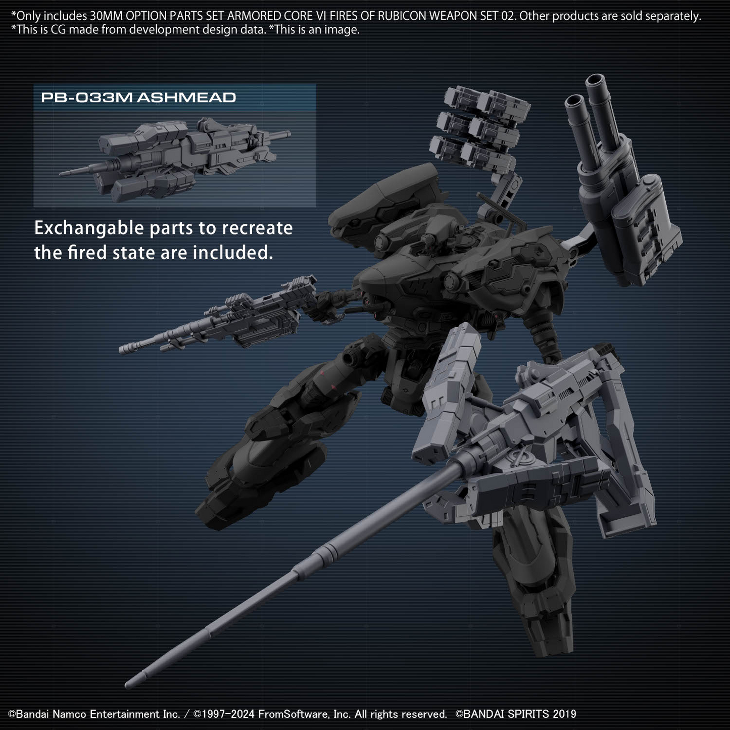 BANDAI Hobby 30MM OPTION PARTS SET ARMORED CORE Ⅵ FIRES OF RUBICON WEAPON SET 02