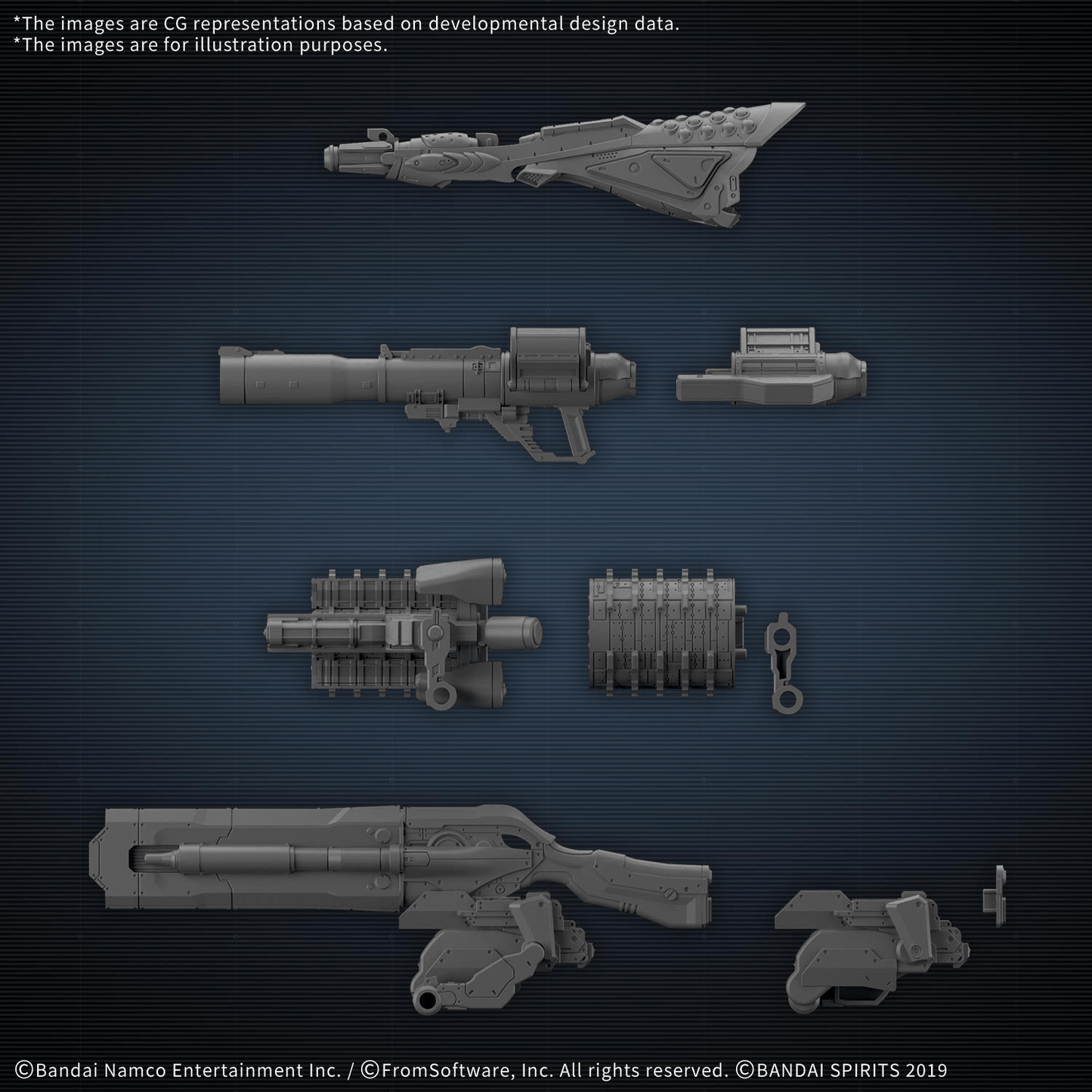 BANDAI HOBBY 30MM OPTION PARTS SET ARMORED CORE Ⅵ FIRES OF RUBICON WEAPON SET 09