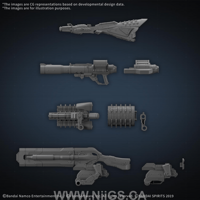 BANDAI HOBBY 30MM OPTION PARTS SET ARMORED CORE Ⅵ FIRES OF RUBICON WEAPON SET 09