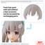 BANDAI Hobby 30MS OPTION HAIR STYLE & FACE PARTS SET (YUIKA MITSUMINE/KIRIKO YUKOKU)