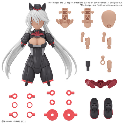 BANDAI HOBBY 30MS OPTION PARTS SET 18 (SERGEANT COSTUME) [COLOR C]