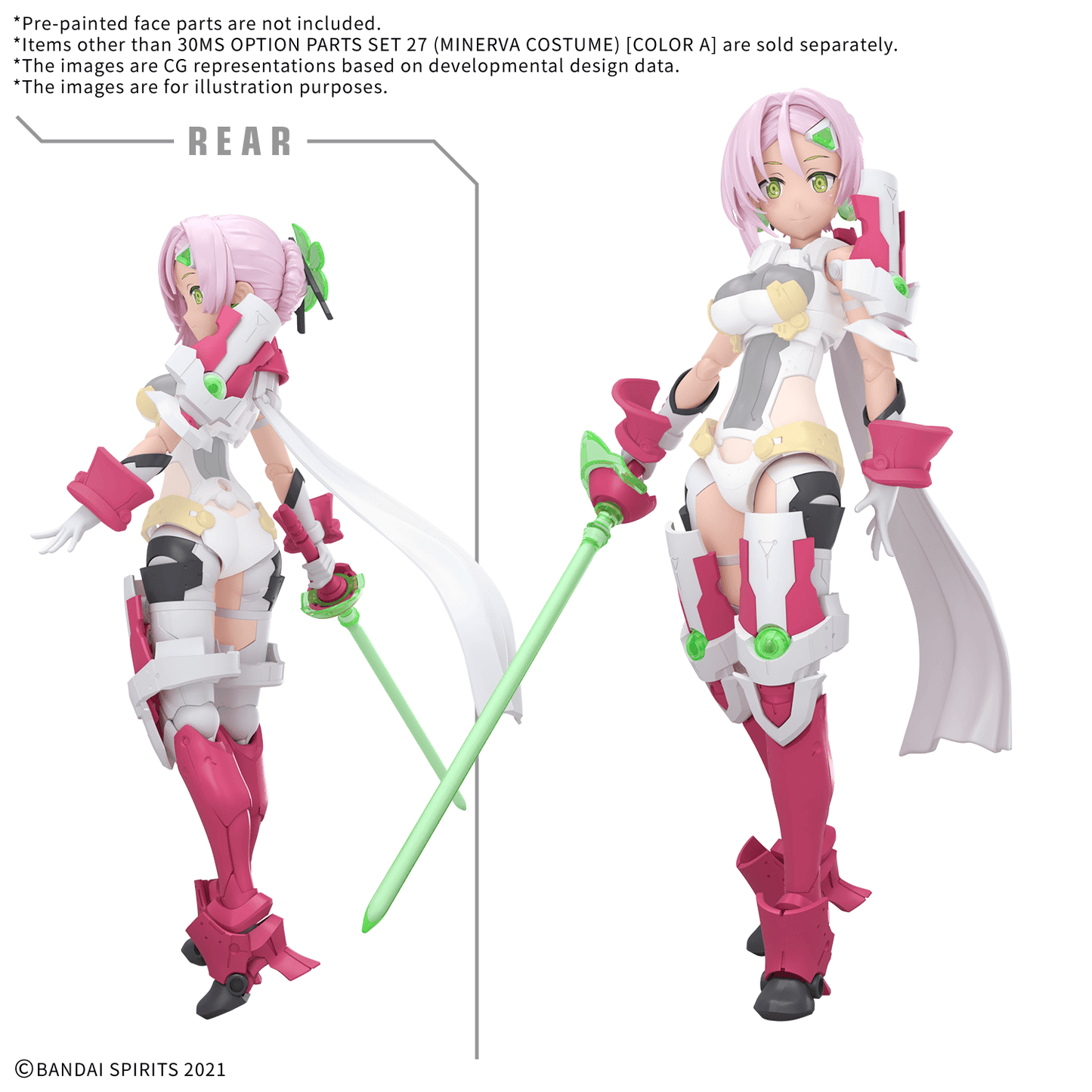 BANDAI HOBBY 30MS OPTION PARTS SET 27 (MINERVA COSTUME) [COLOR A]