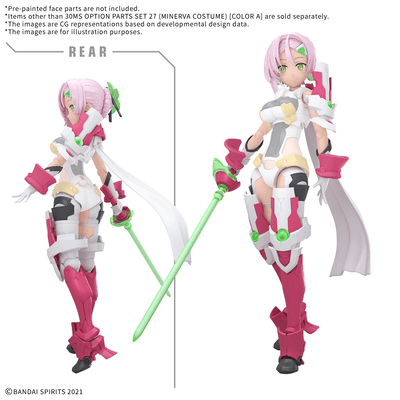 BANDAI HOBBY 30MS OPTION PARTS SET 27 (MINERVA COSTUME) [COLOR A]