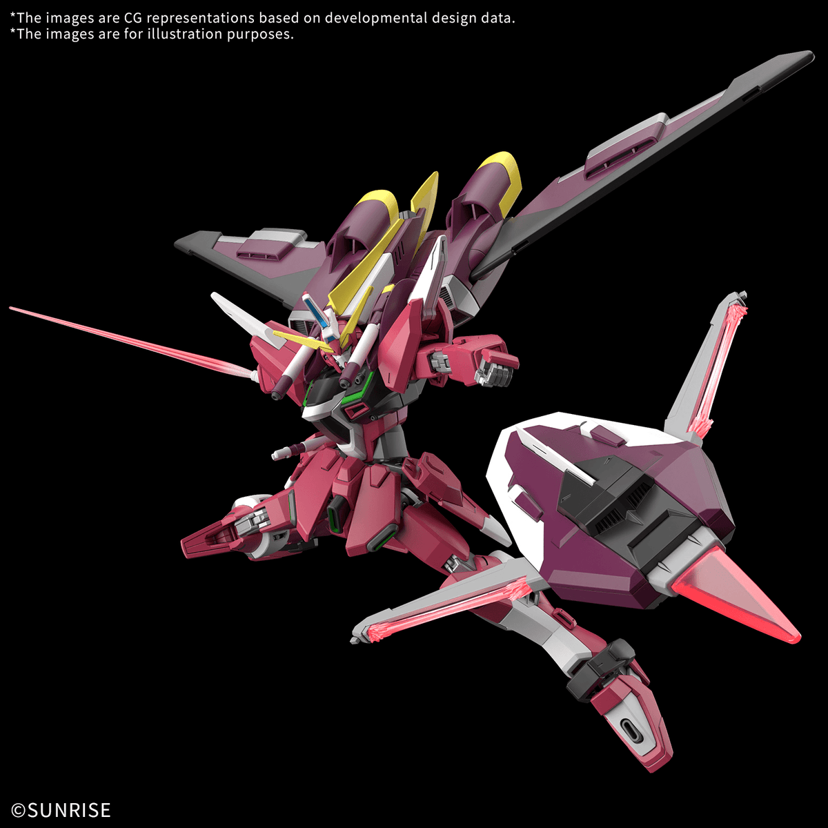 BANDAI HOBBY HG 1/144 INFINITE JUSTICE GUNDAM & BOOSTER UNIT (Tentative)
