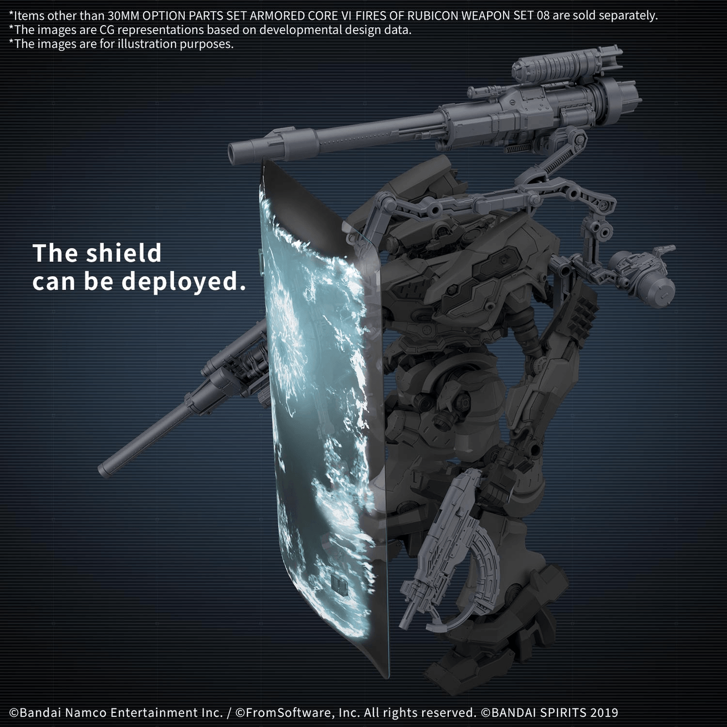 BANDAI HOBBY 30MM OPTION PARTS SET ARMORED CORE Ⅵ FIRES OF RUBICON WEAPON SET 08
