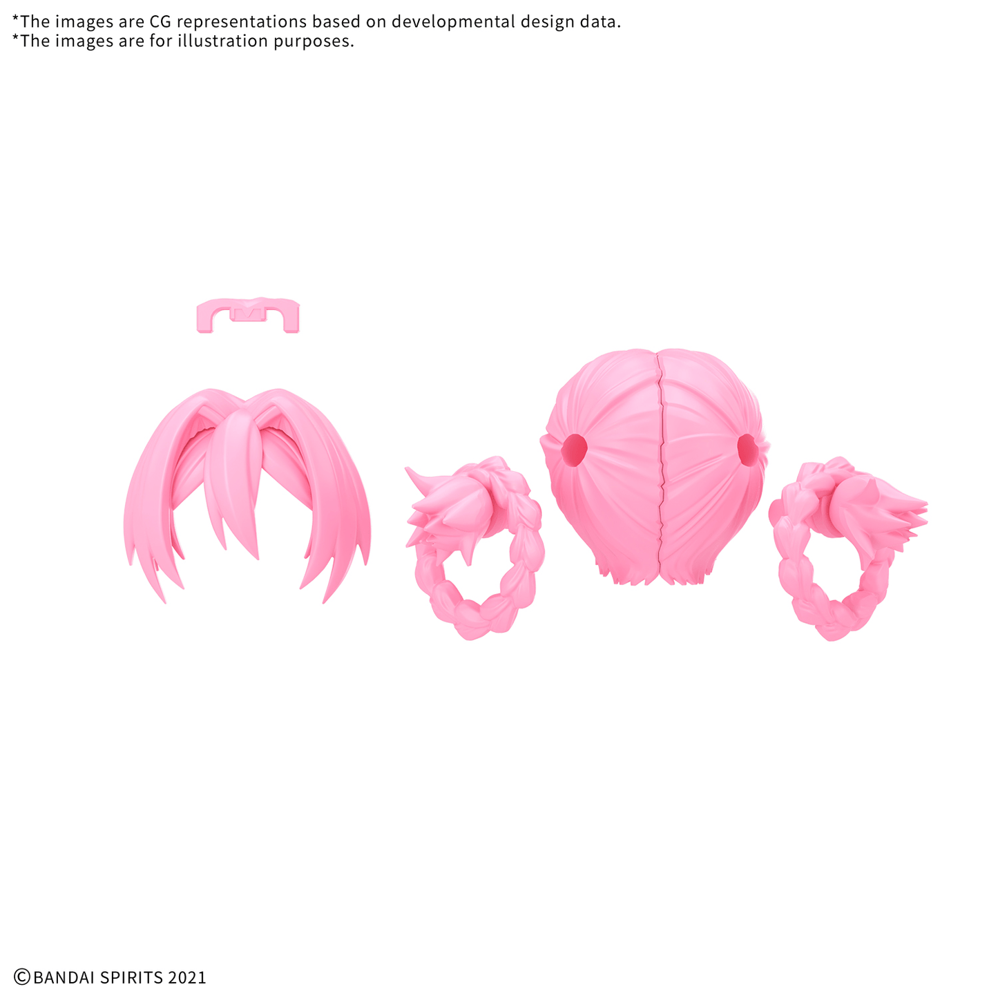 BANDAI HOBBY 30MS OPTION HAIR STYLE PARTS Vol.13 ALL 4 TYPES