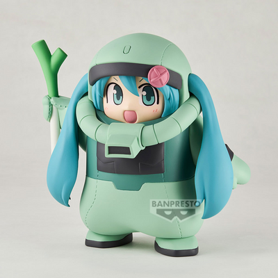 BANDAI GUNDAM 45th×HATSUNE MIKU FIGURE ZAKU COSTUME [HATSUNE MIKU Ver.], Banpresto Figure