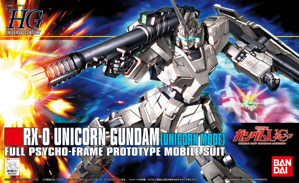 BANDAI HOBBY HGUC 1/144 #101 RX-0 Unicorn Gundam (Unicorn Mode)