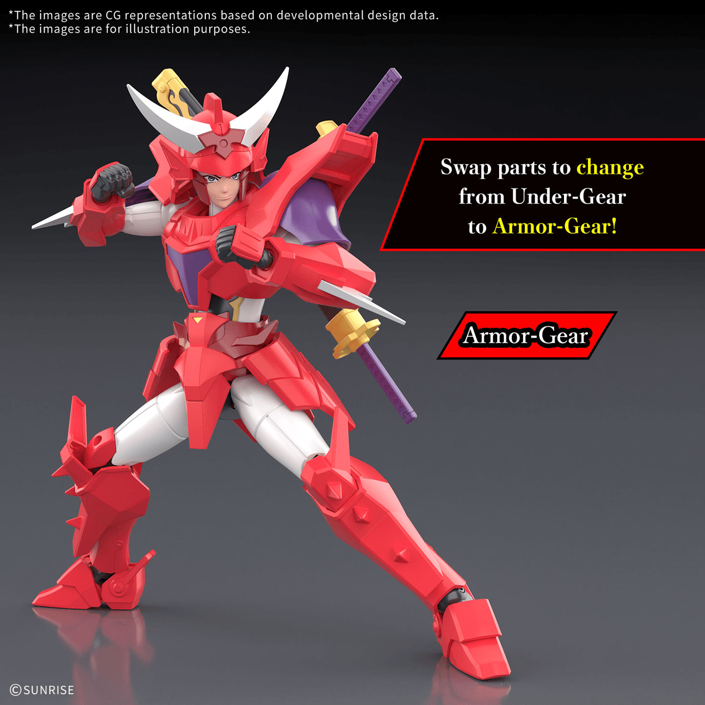 BANDAI HOBBY 30MF Yoroi-Shinden Samurai Troopers(Ronin Warriors) Gai of the Heat