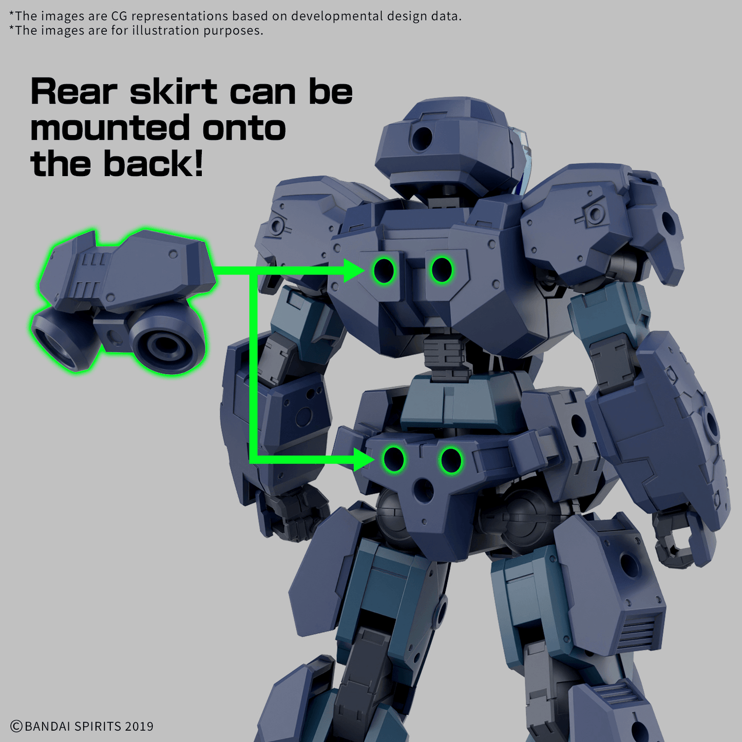 BANDAI HOBBY 30MM 1/144 eEXM-23 TECPROT 01