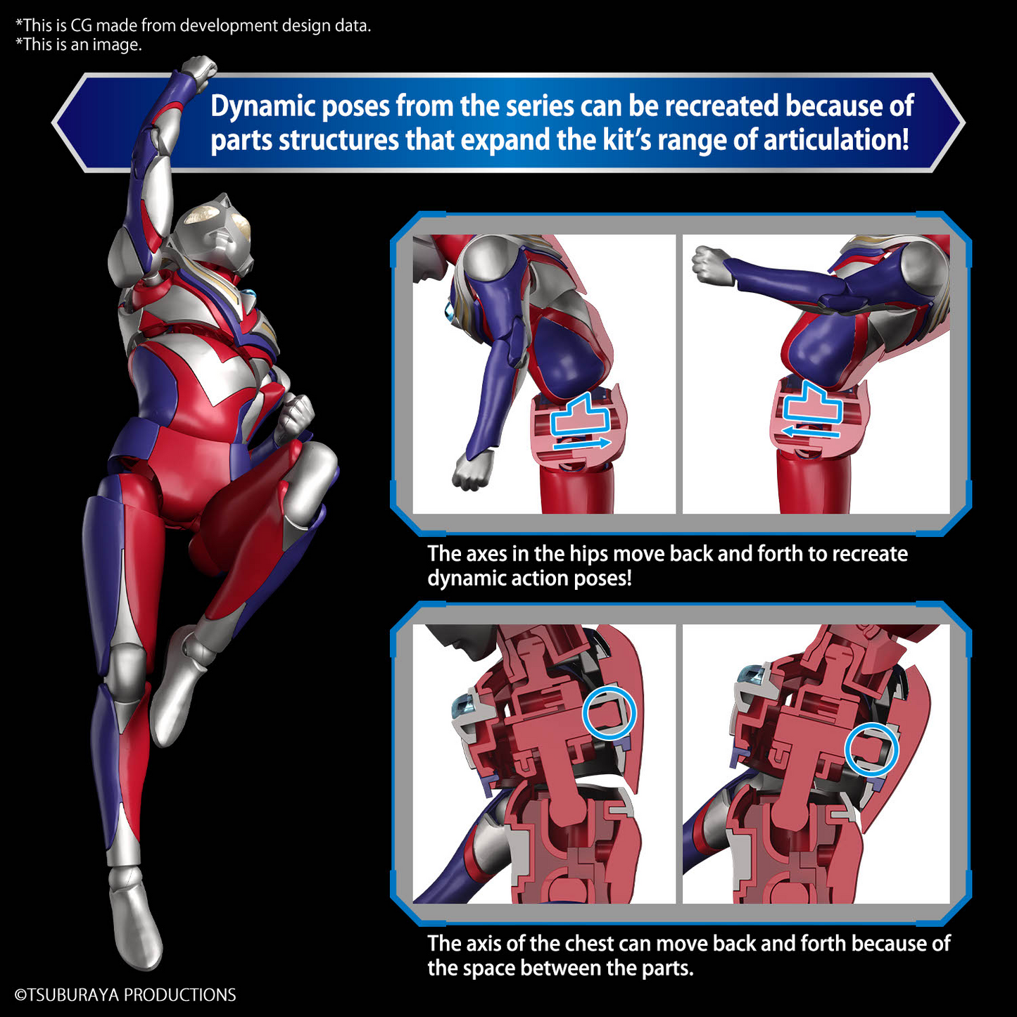 BANDAI Hobby Figure-rise Standard ULTRAMAN TIGA MULTI TYPE