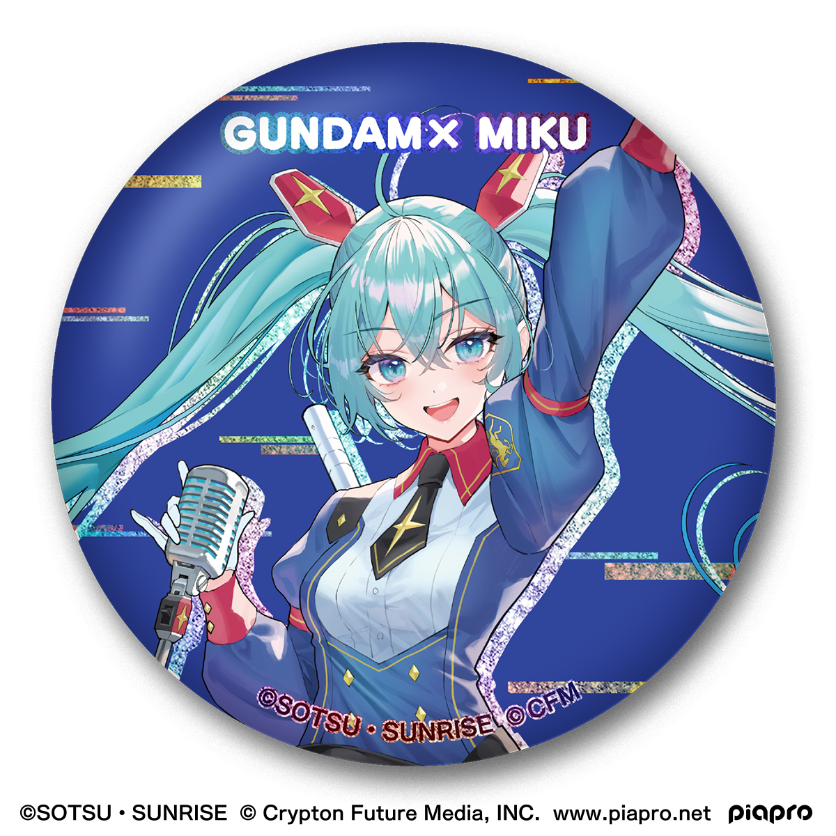 BANDAI Gundam x Miku Memorial Can Badge Set "Gundam", Bandai Shokugan Can Badge