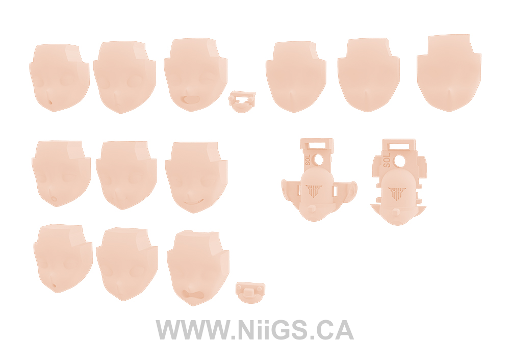 KOTOBUKIYA MEGAMI DEVICE M.S.G 05 FACE SET SOL SKIN
