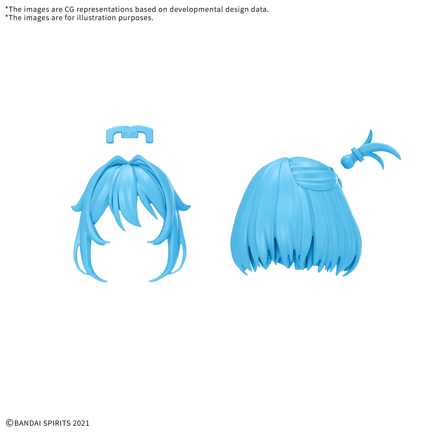 BANDAI HOBBY 30MS OPTION HAIR STYLE PARTS Vol.13 ALL 4 TYPES