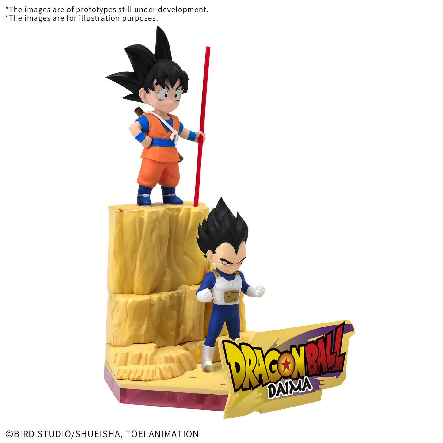 BANDAI HOBBY DRAGON BALL DAIMA MODEL KIT SON GOKU (MINI) & VEGETA (MINI)