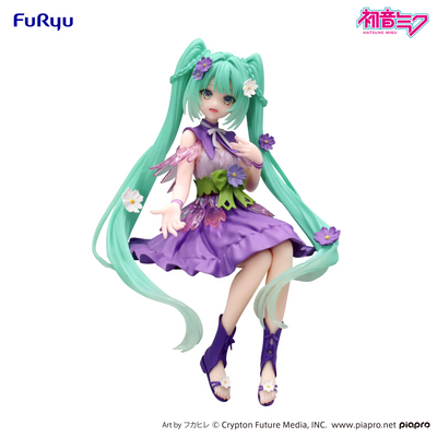FuRyu Hatsune Miku Noodle Stopper Figure -Flower Fairy Cosmos Purple Color ver.-