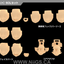 KOTOBUKIYA MEGAMI DEVICE M.S.G 05 FACE SET SOL SKIN