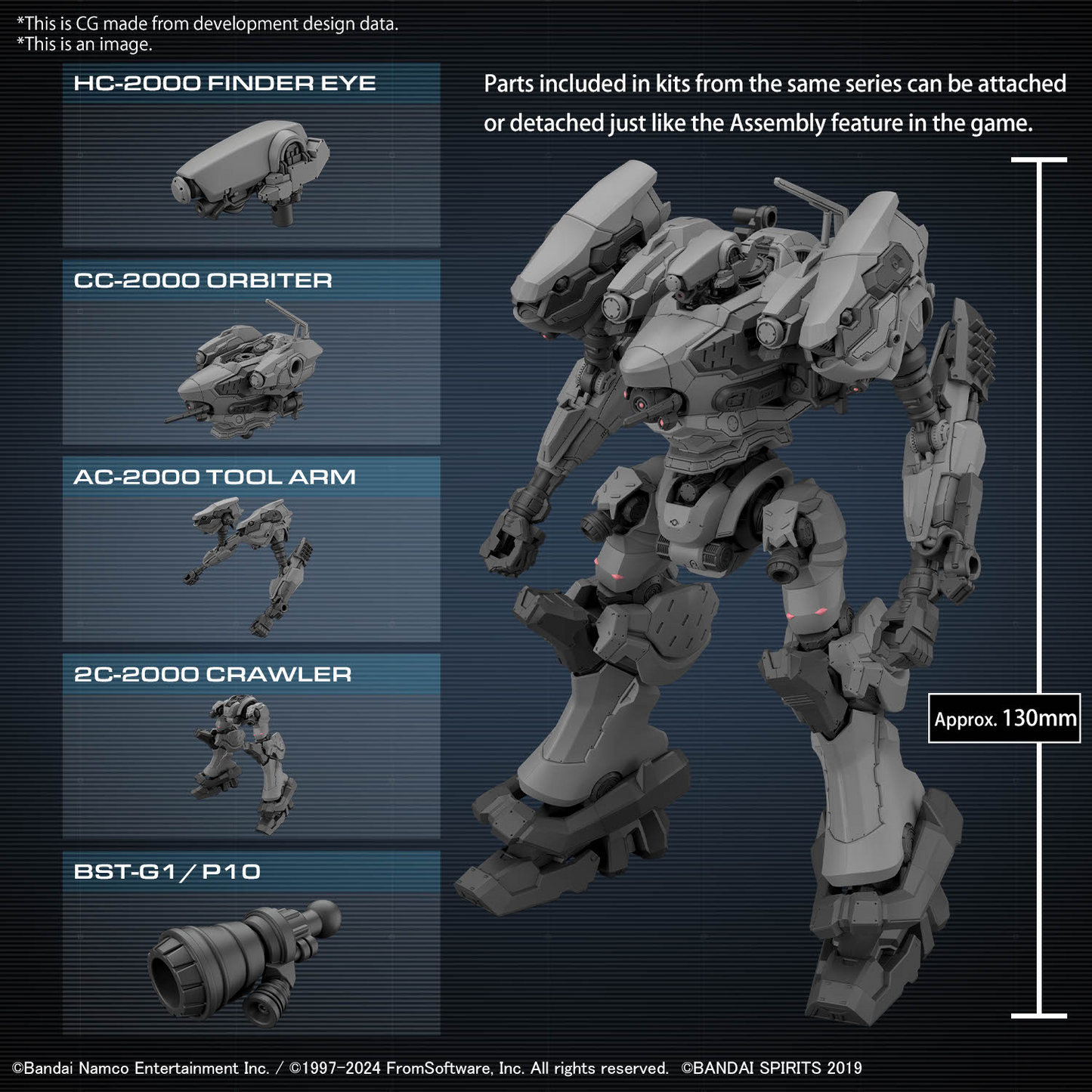 BANDAI Hobby 30MM ARMORED CORE Ⅵ FIRES OF RUBICON RaD CC-2000 ORBITER