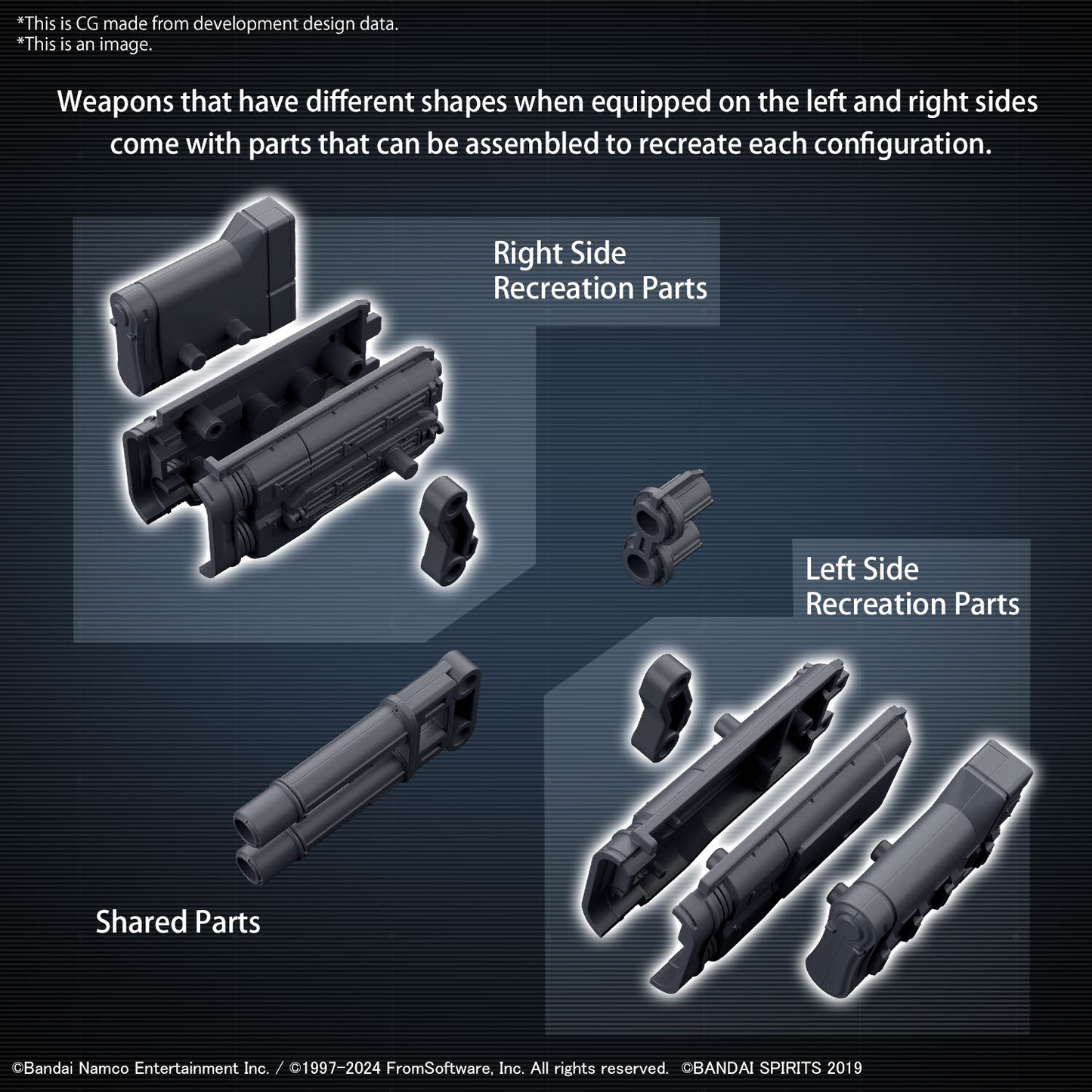 BANDAI Hobby 30MM OPTION PARTS SET ARMORED CORE Ⅵ FIRES OF RUBICON WEAPON SET 02