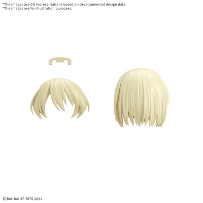 BANDAI HOBBY 30MS OPTION HAIR STYLE PARTS Vol.12 ALL 4 TYPES
