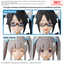 BANDAI Hobby 30MS OPTION HAIR STYLE & FACE PARTS SET (YUIKA MITSUMINE/KIRIKO YUKOKU)