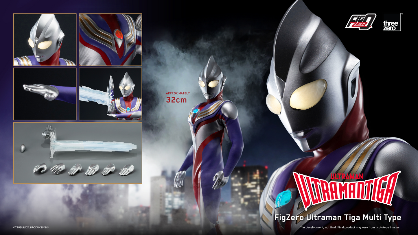 threezero FigZero Ultraman Tiga Multi Type