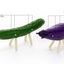 Shoryo Uma Plastic Model Cucumber & Eggplant