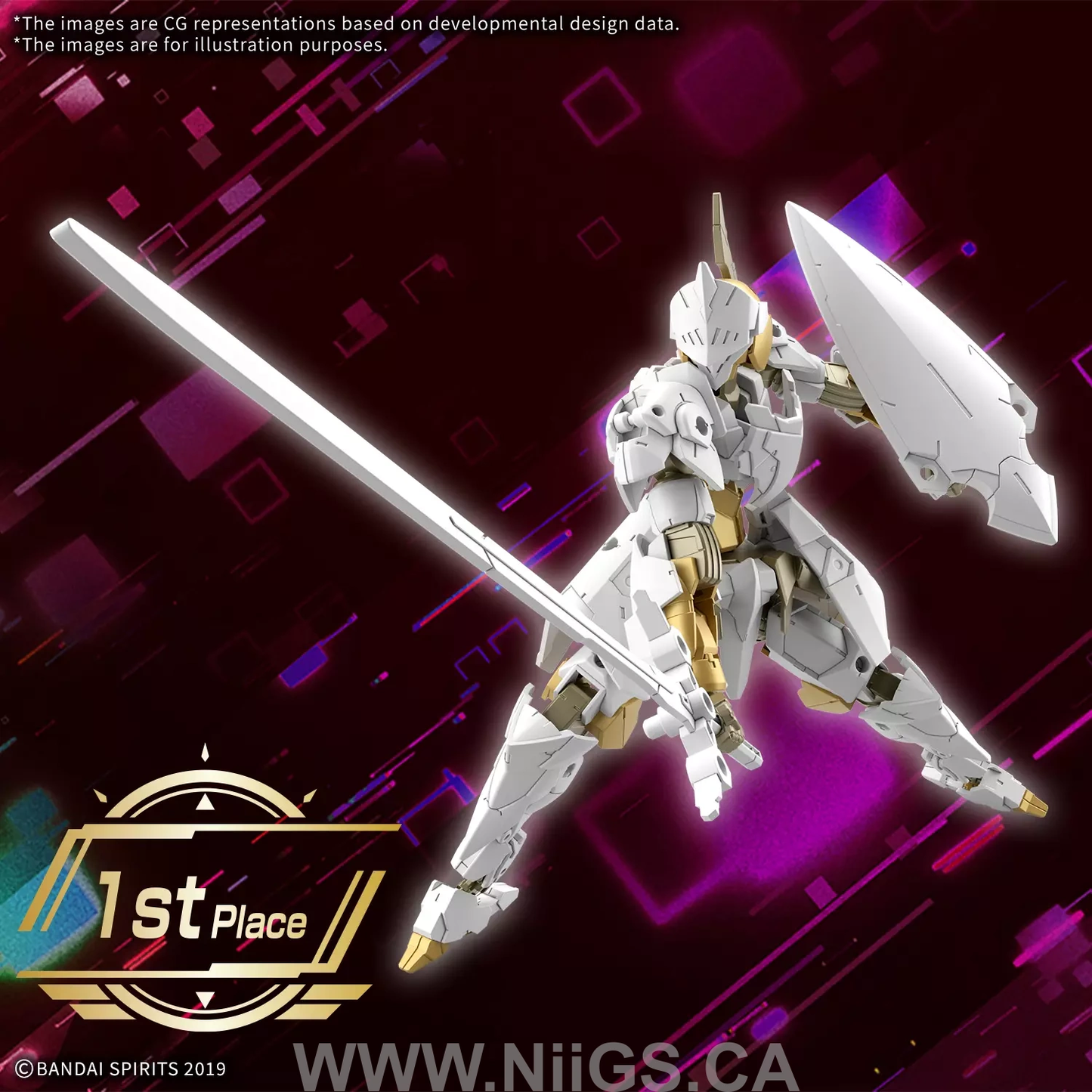 BANDAI Hobby 30MM 1/144 EXM-A9rk SPINATIO (ROYAL KNIGHT TYPE)