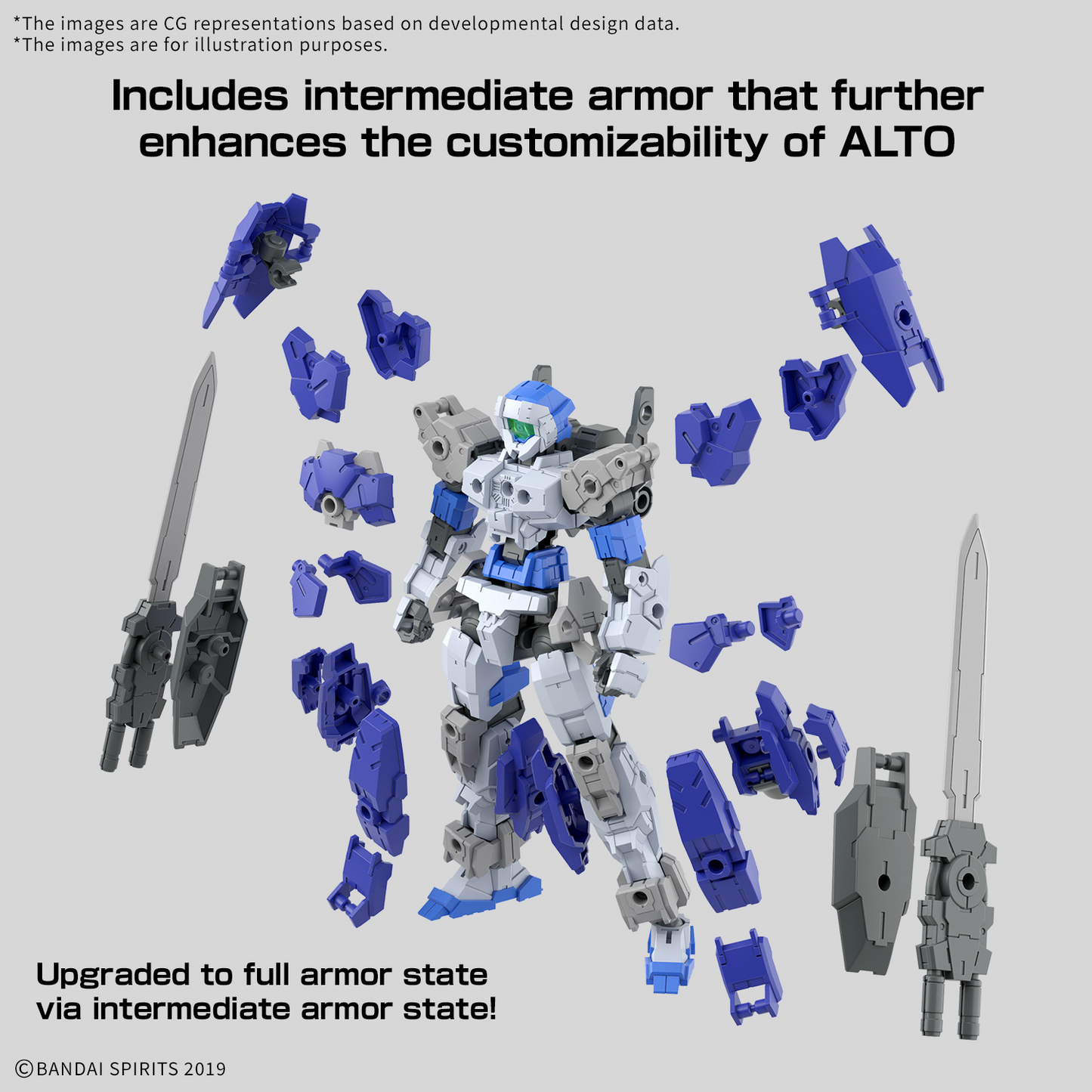 BANDAI Hobby 30MM 1/144 eEXM-17FA FULL ARMOR ALTO