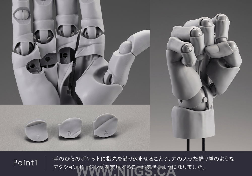 KOTOBUKIYA ARTIST SUPPORT ITEM HAND MODEL