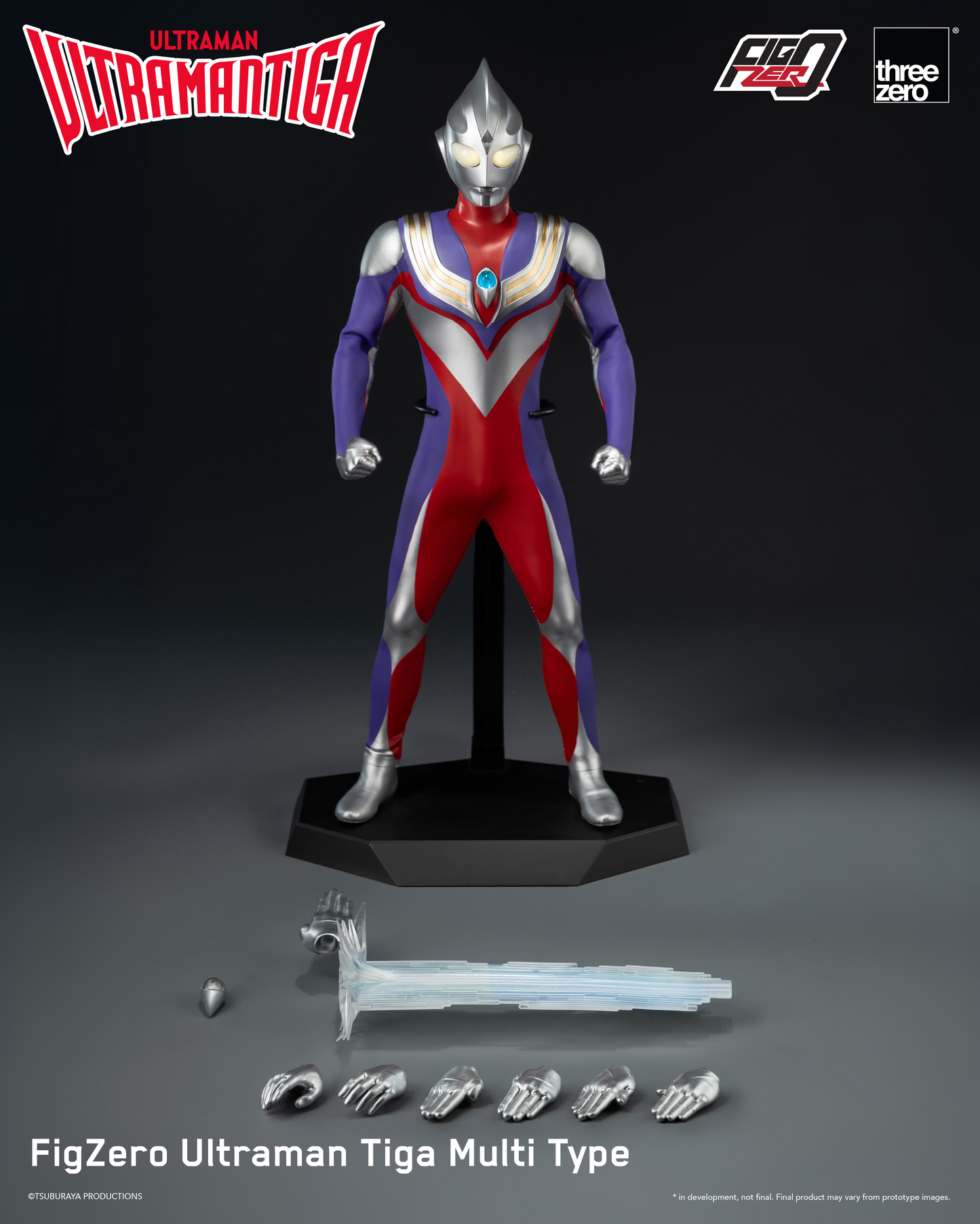 threezero FigZero Ultraman Tiga Multi Type
