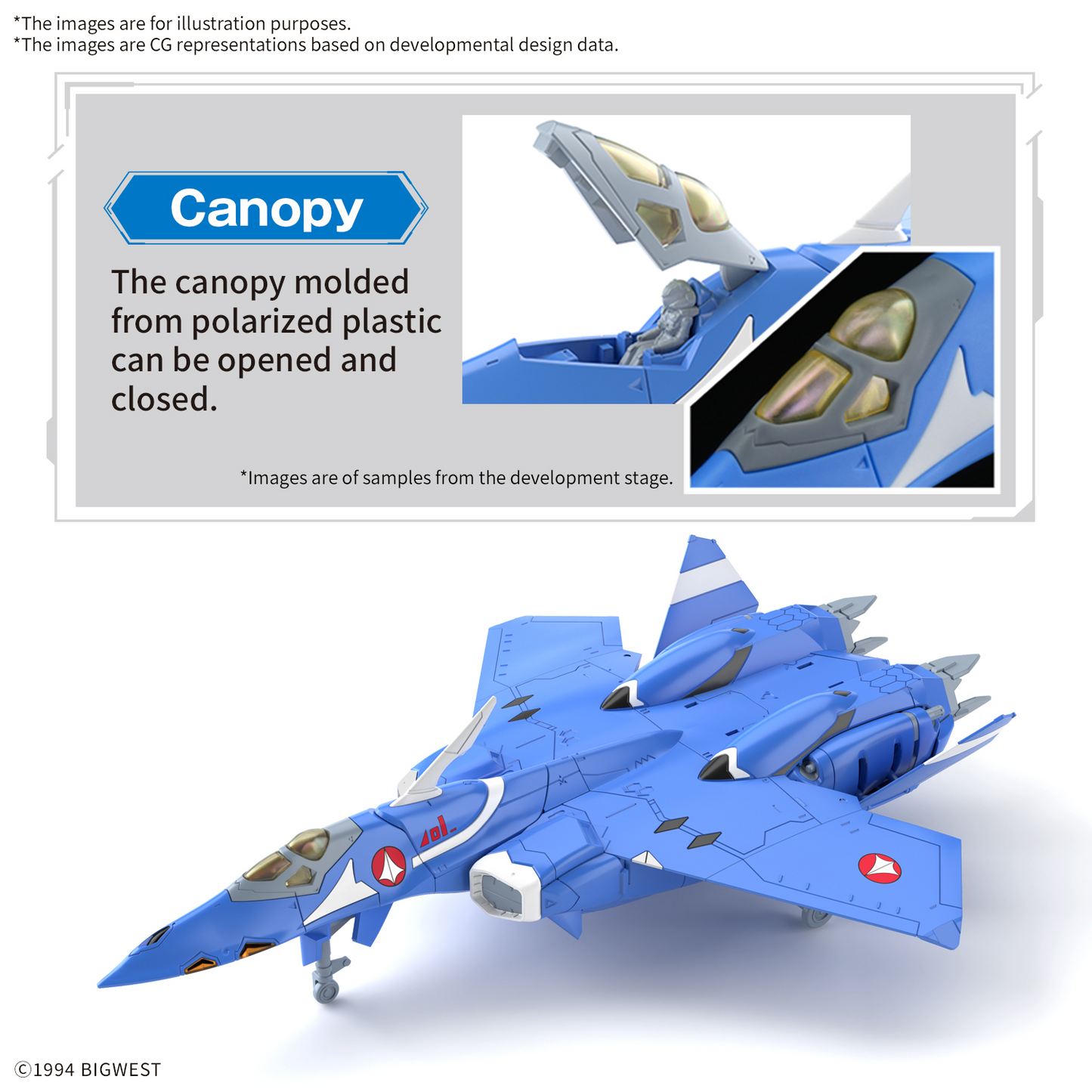 BANDAI HOBBY HG 1/100 VF-22S STURMVOGEL Ⅱ MAXIMILIAN JENIUS USE