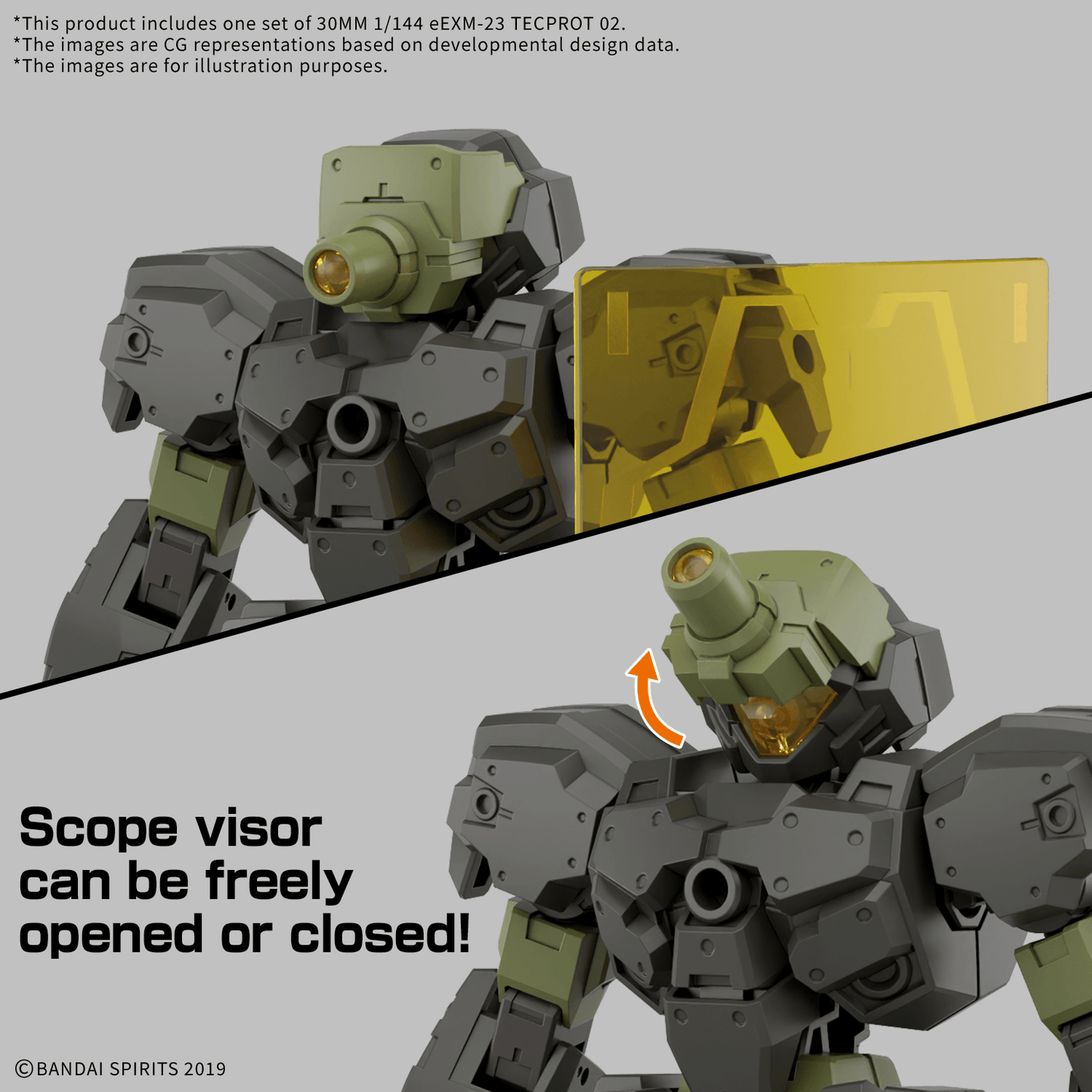 BANDAI HOBBY 30MM 1/144 eEXM-23 TECPROT 02