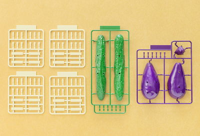 Shoryo Uma Plastic Model Cucumber & Eggplant