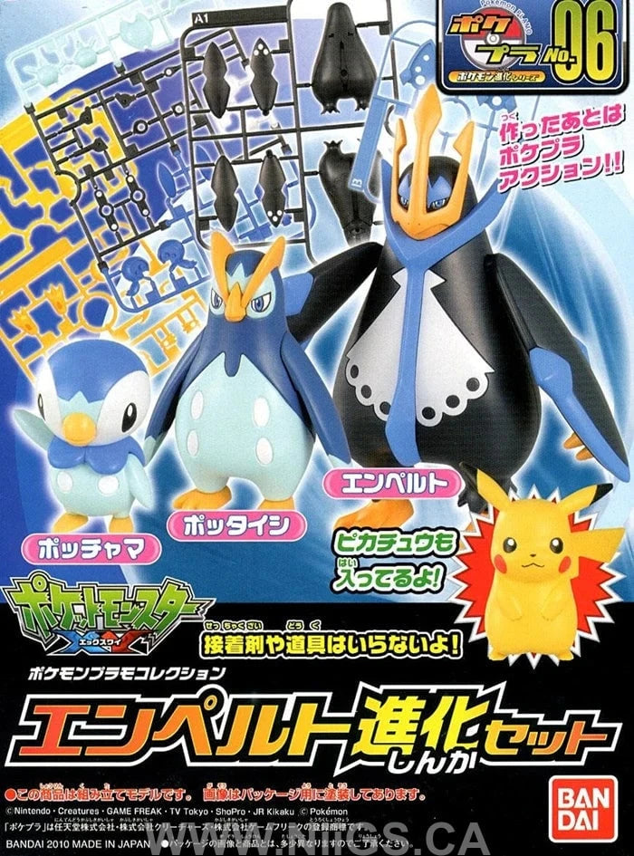 BANDAI Hobby Pokémon Model Kit EMPOLEON EVOLUTION SET – Nii G Shop