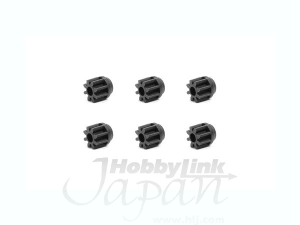 Tamiya 1/32 MINI 4WD Parts GP.453 Carbon 8T Pinion Gear (6pcs)