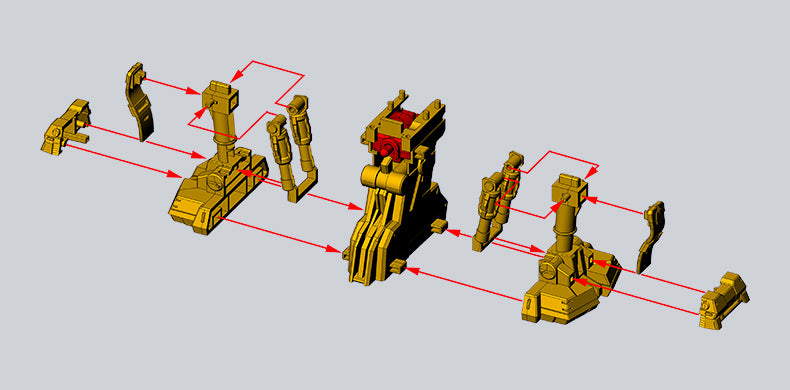 Mobile Suit Gundam MS Mechanical Bust 05 GN-001 Gundam Exia [Trans-Am Color] [Full Set]