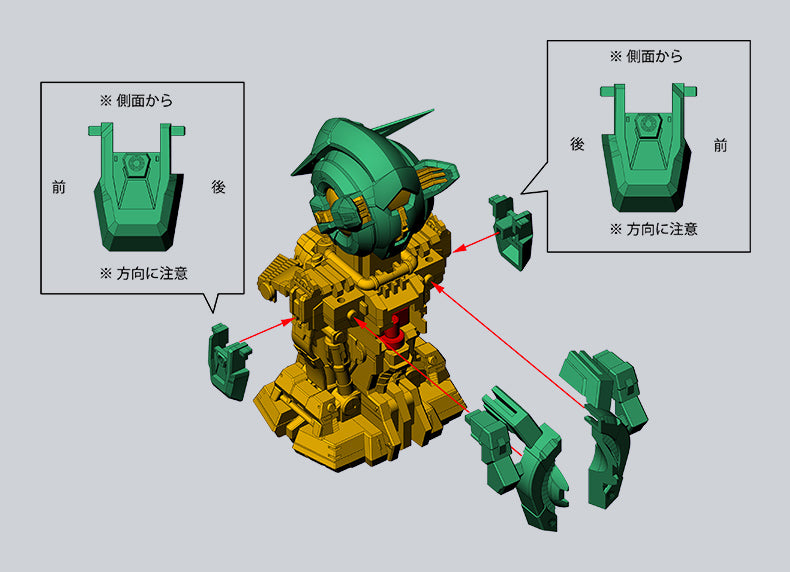 Mobile Suit Gundam MS Mechanical Bust 02 Exia Gundam [Full Set]