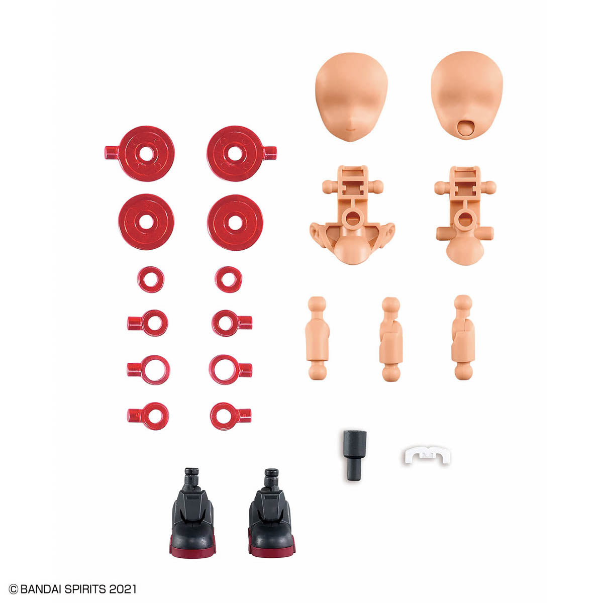 BANDAI HOBBY 30MS OPTION PARTS SET 18 (SERGEANT COSTUME) [COLOR C]