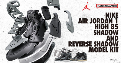 LIMITED Premium Bandai NIKE AIR JORDAN 1 HIGH 85 SHADOW AND REVERSE SHADOW MODEL KIT