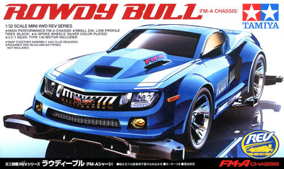 Tamiya 1/32 MINI 4WD Rowdy Bull (FM-A Chassis)