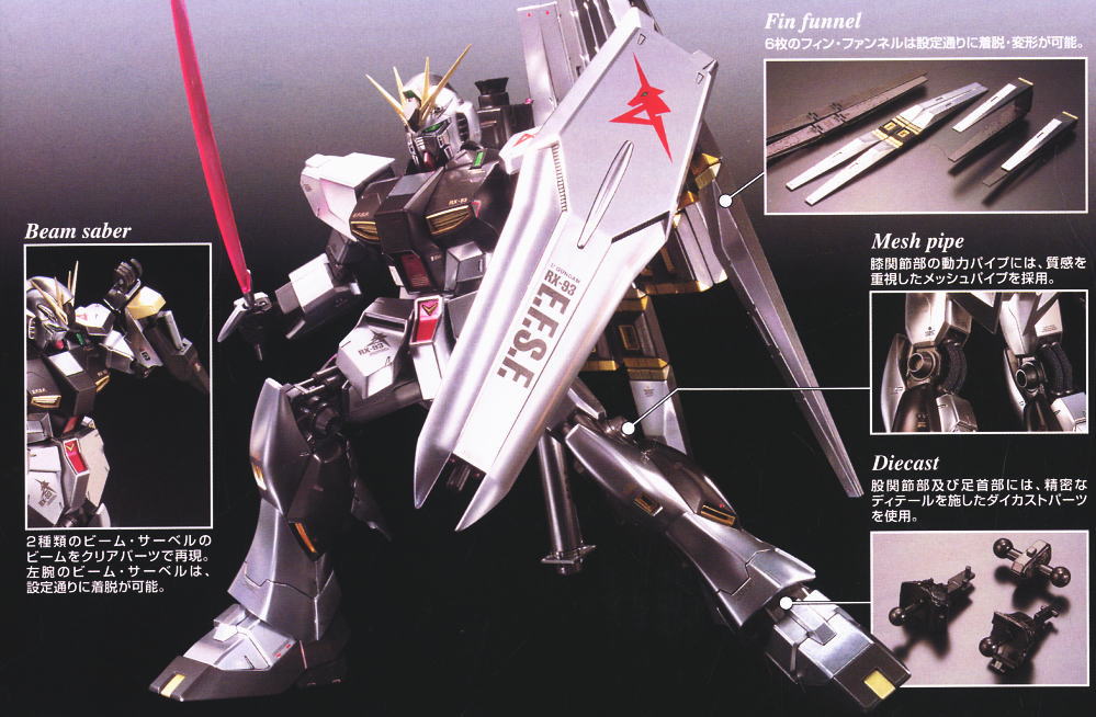 MG 1/100 NU GUNDAM METALLIC COATING Ver.