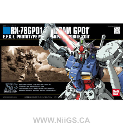 BANDAI Hobby HGUC 1/144 #13 GP01 Gundam