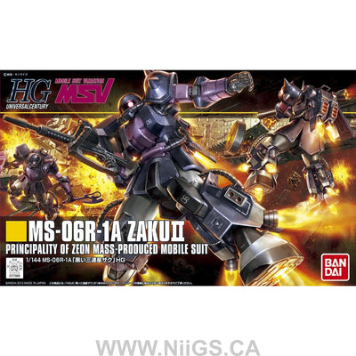 HGUC 1/144 #151 MS-06R-1A Zaku II Black Tristars