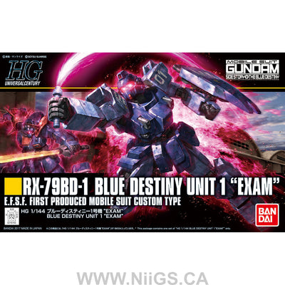 HGUC 1/144 #207 Blue Destiny Unit 1 Exam